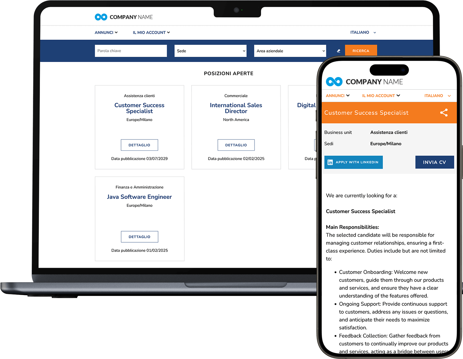screenshot of Altamira Recruiting
